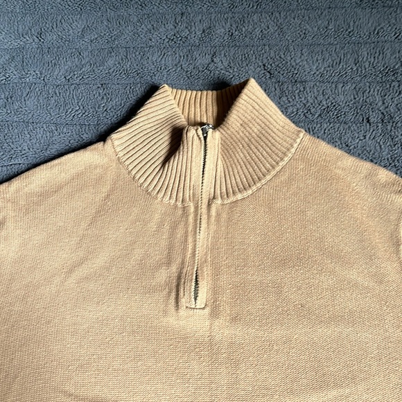 GAP Oatmeal Quarter Zip Sweater - Picture 3 of 8